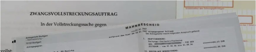 Mahn- und Vollstreckungsunterlagen für den Bereich Inkasso